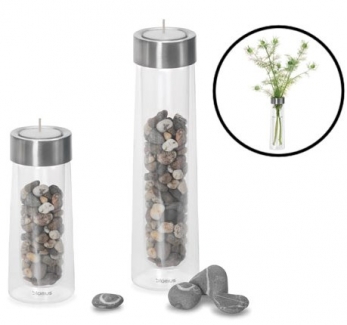Vase/Teelichthalter DOPPIO