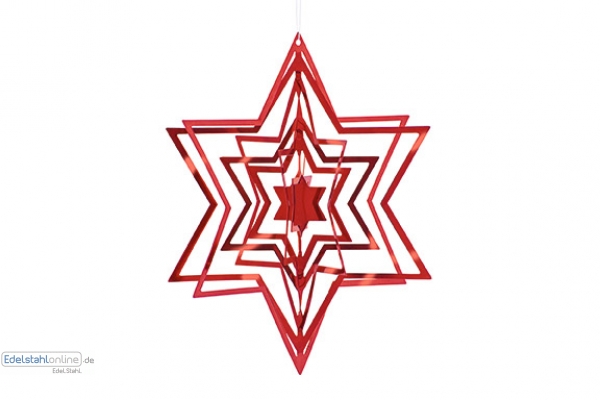 3D Ornament L rot Star