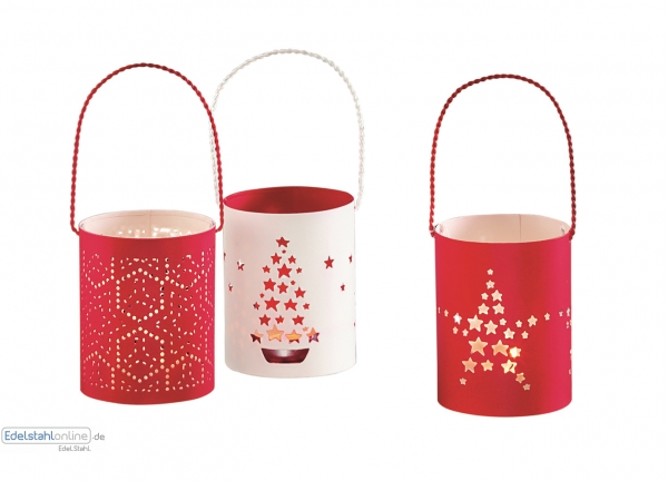 LANTERN Windlicht Pattern, rot Philippi 234003
